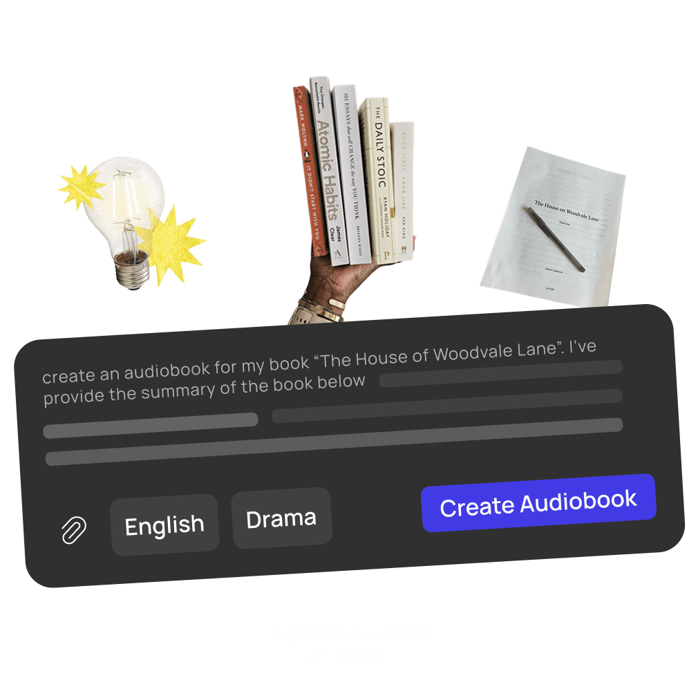 Upload Your Book, Audiobook Idea or Script