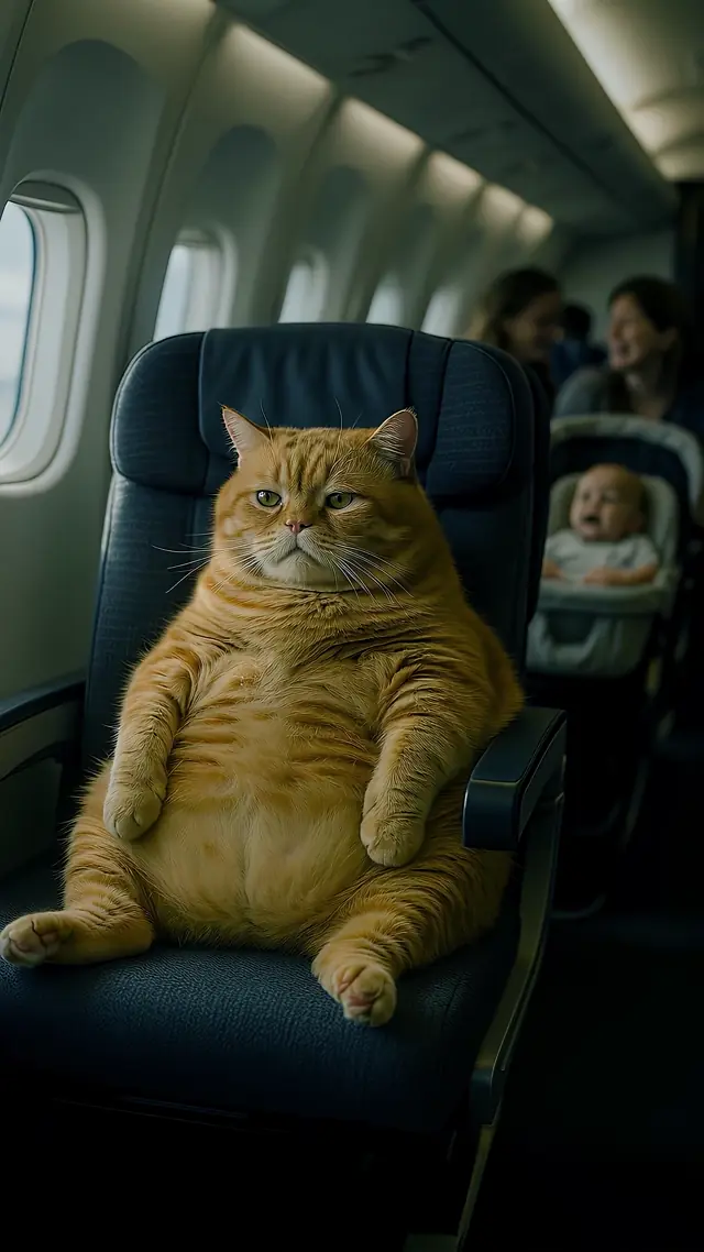 Cat on a Plane